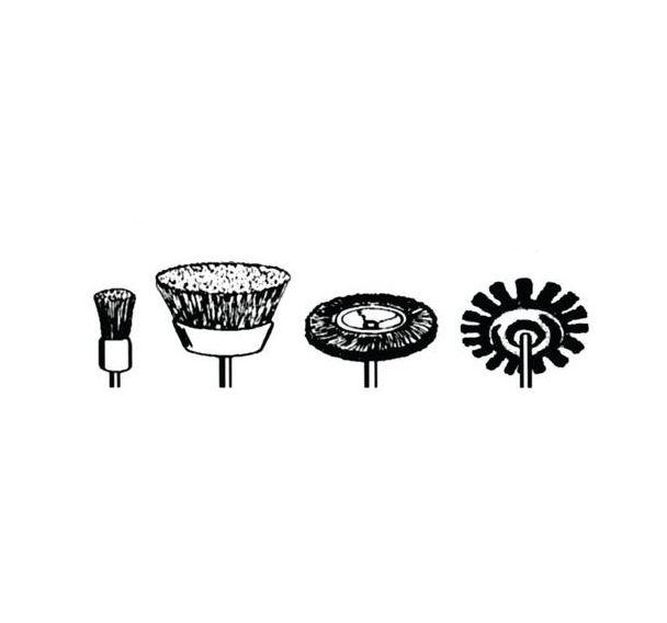Brosse industrielle sur tige de 6