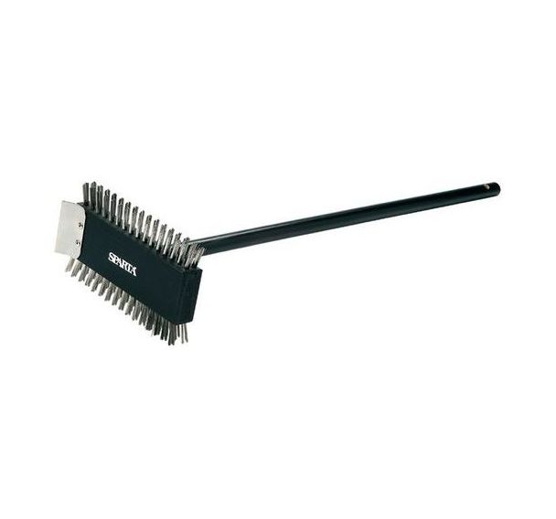 Brosse metallique avec long manche