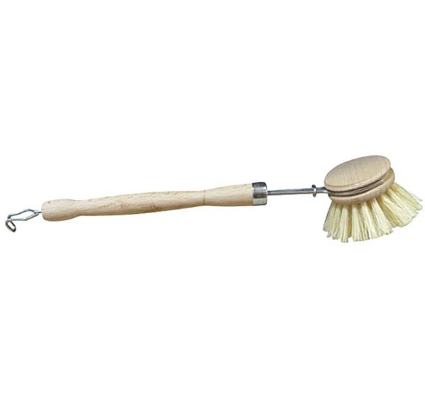Brosse vaisselle bois ronde fibre naturelle
