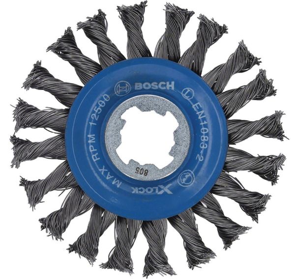Brosses circulaires à fils torsadés X-LOCK - Bosch