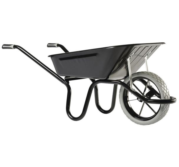 Brouette Excellium - Capacité 100 L, Roue bandage : Pneumatique increvable