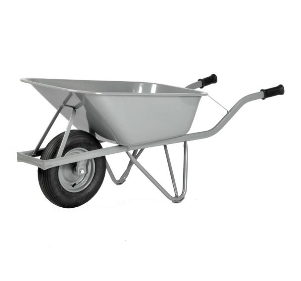 Brouette M-110 - 100 L - Roue pneumatique - Gris