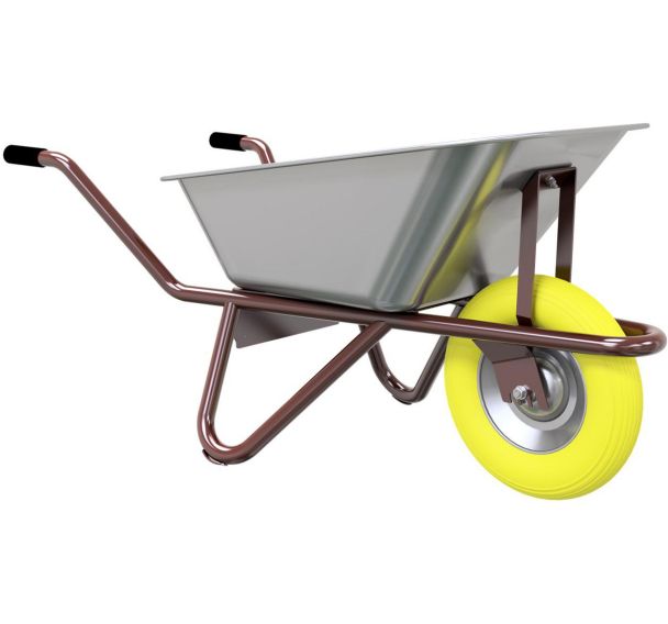 Brouette avec roue en polyuréthane Polier