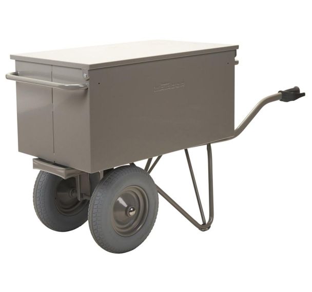 Brouette boîte à outils avec tiroirs - 190 L - Deux roues