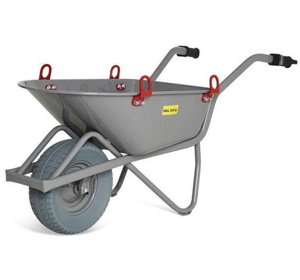 Brouette easy-rider avec anneaux de levage - Roue increvable