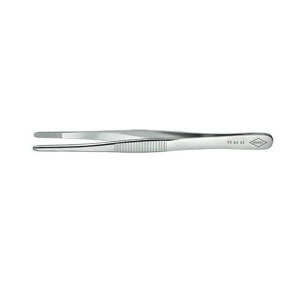Brucelles de précision forme émoussée 120 mm Réf: 92 64 43