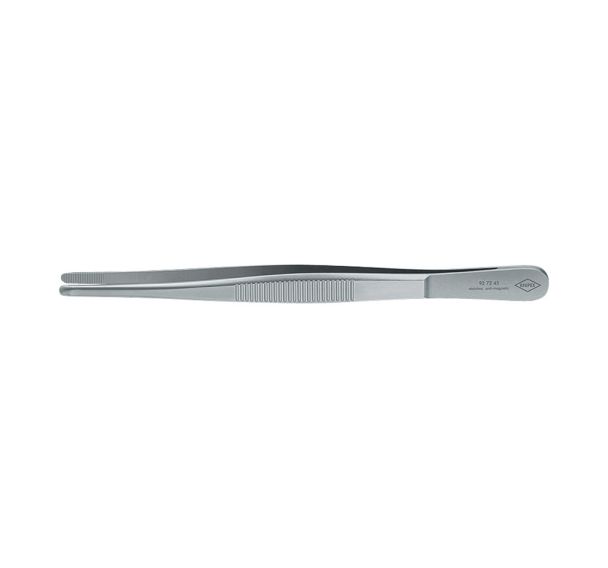 Brucelles de précision forme émoussée 145 mm inoxydable Réf: 92 72 45