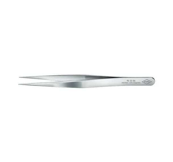 Brucelles de précision forme pointue 120 mm inoxydable Réf: 92 22 06
