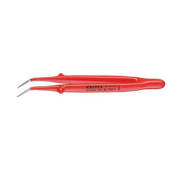 Brucelles de précision isolées 150 mm pointes coudées Réf: 92 37 64