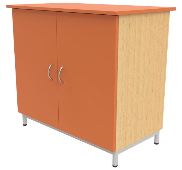 Buffet 2 portes mélaminé socle 4 pieds