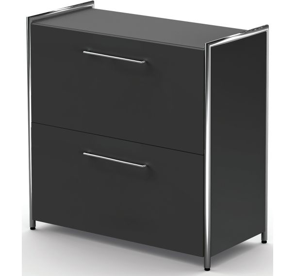 Buffet Artline, large avec 2 tiroirs, L 800 x P 380 x H 780 mm