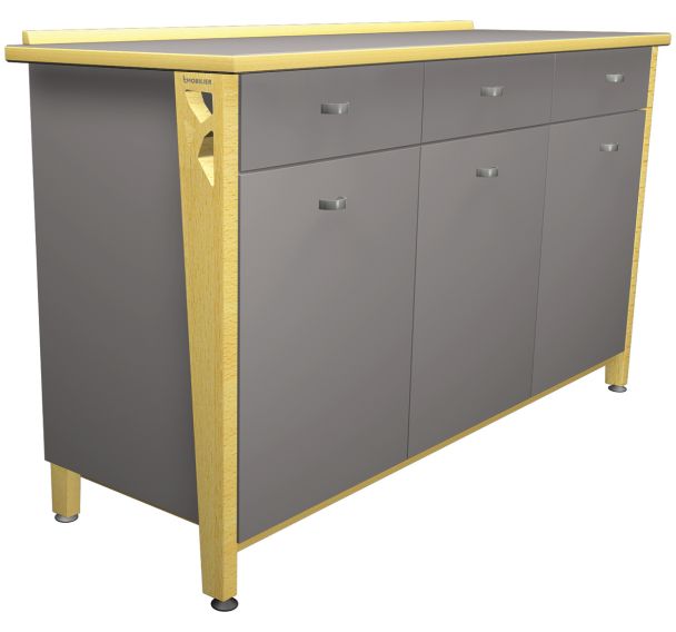 Buffet Iriss 3 portes 3 tiroirs