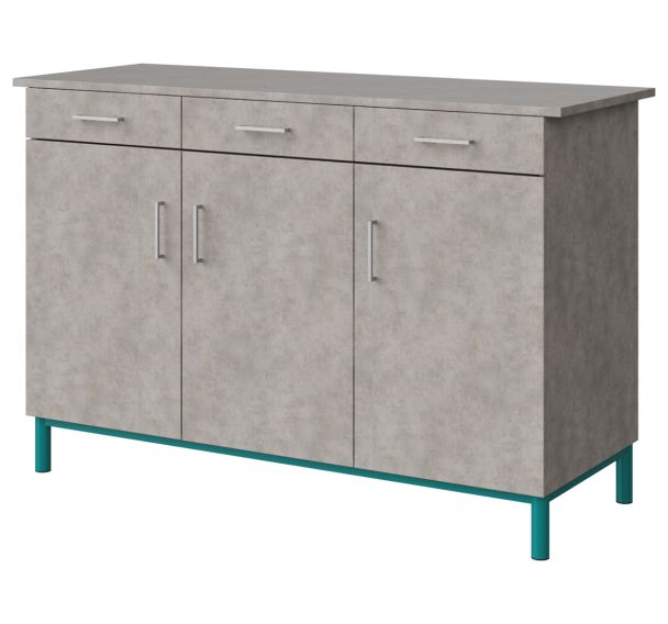 Buffet Malibu 3 portes 3 tiroirs - Manutan Expert