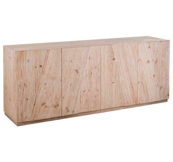 Buffet Victor pin massif finition blanche