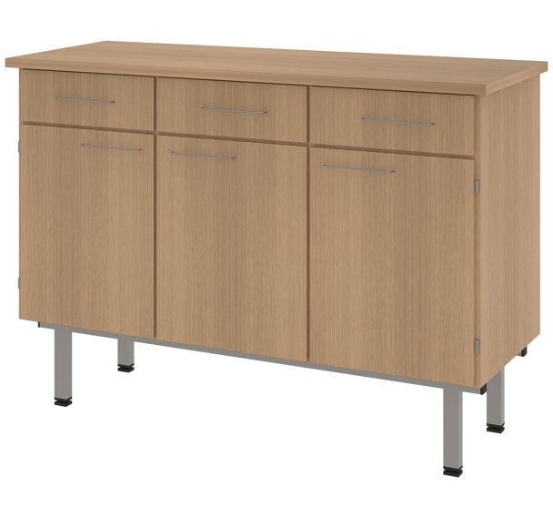 Buffet Viva 3 portes 3 tiroirs avec serrure Rodet
