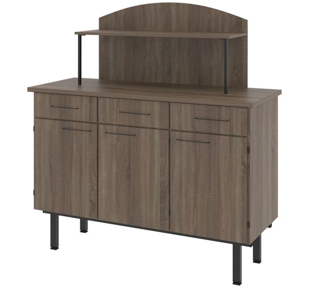 Buffet Viva 3 portes 3 tiroirs avec surmeuble sans serrure Rodet