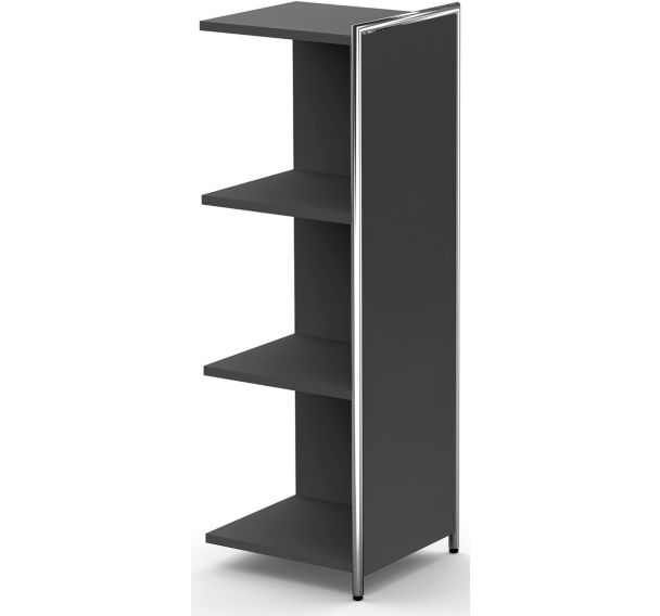 Buffet haut d'appoint, Artline, L 390 x P 380 x H 1150 mm, 2 etageres