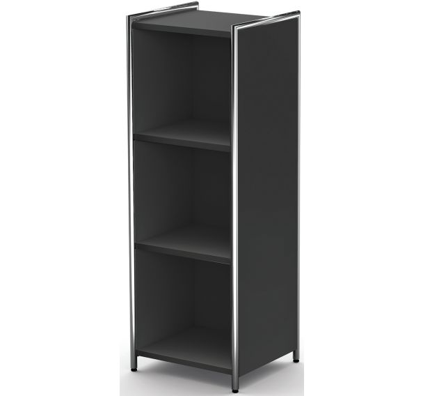 Buffet haut etroit, Artline, L 410 x P 380 x H 1150 mm, 3 etageres