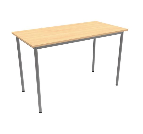 Bureau 4 pieds métal hébergement Thélia - Manutan Expert