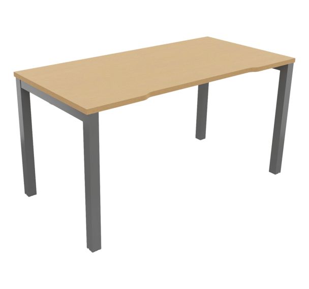 Bureau Astro Arche droit échancré 140 x 70 cm Buronomic