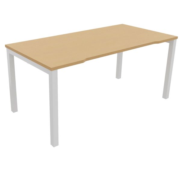 Bureau Astro Arche droit échancré 160 x 80 cm Buronomic