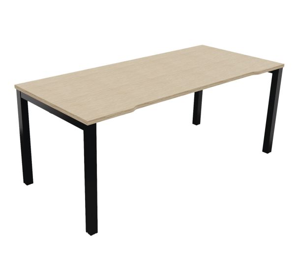 Bureau Astro Arche droit échancré 180 x 80 cm Buronomic