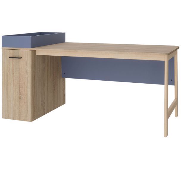 Bureau Blois pied caisson tiroir coulissant
