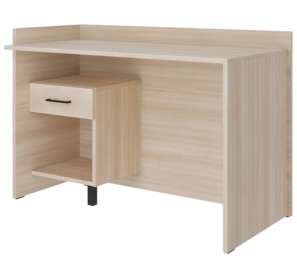 Bureau EDY angle à gauche 120x60cm caisson ouvert avec tiroir-Enond