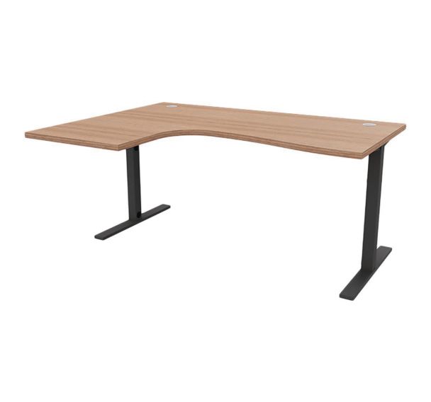 Bureau réglable IDEA asymétrique retour à gauche 160cm