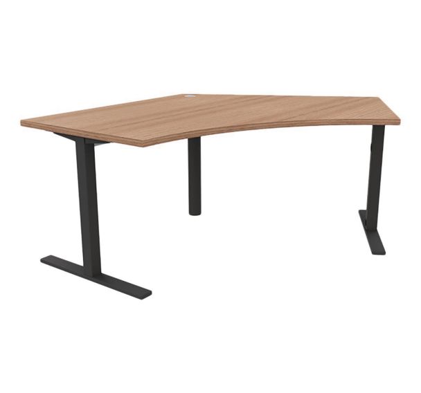 Bureau réglable symétrique IDEA 120 avec pied soutien