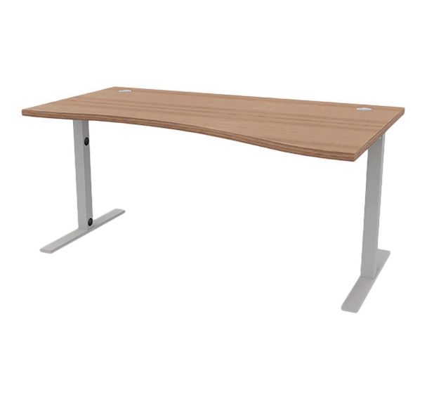 Bureau réglable IDEA vague retour à droite 180 cm