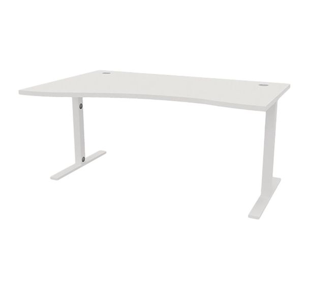 Bureau réglable IDEA vague retour à gauche 160 cm