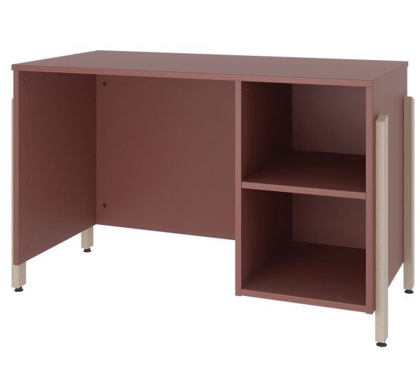 Bureau JEFF 120 x 60 cm caisson ouvert