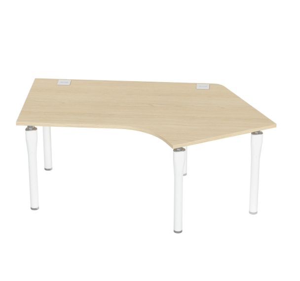 Bureau Noga asymétrique 120° retour à droite