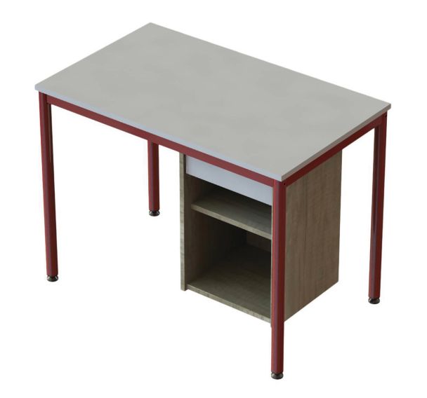 Bureau Quiétub 4 pieds + caisson 1 tiroir