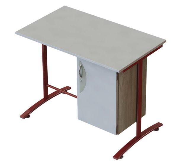 Bureau Quiétub pieds dégagement latéral caisson 1 porte