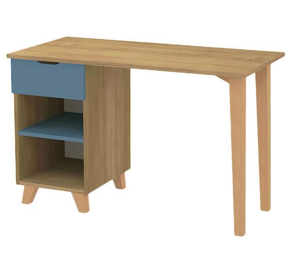 Bureau Silphy 1 caisson 1 tiroir 1 étagère Manutan Expert