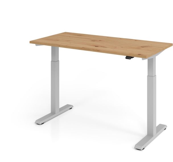Bureau à hauteur réglable - 140x67 cm - Hammerbacher