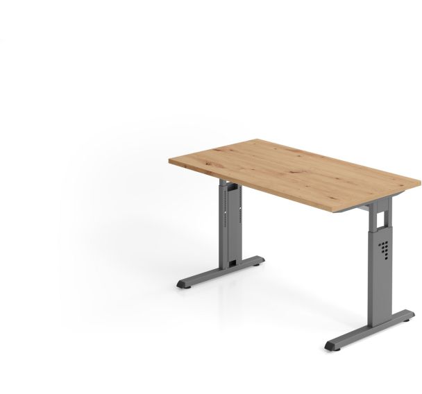 Bureau à piètement en C - 120x67 cm - Hammerbacher