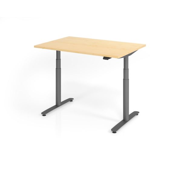 Bureau assis-debout série XDLR - 120x80 cm - Hammerbacher