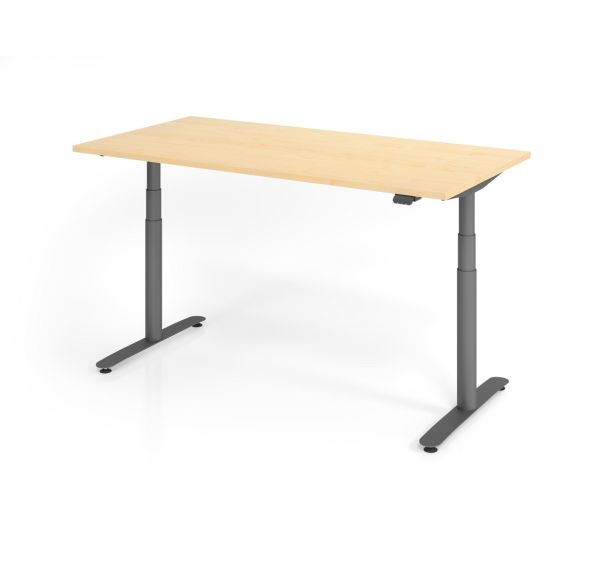 Bureau assis-debout série XDLR - 160x80 cm - Hammerbacher