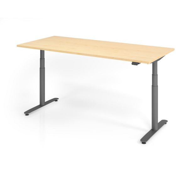 Bureau assis-debout série XDLR - 180x80 cm - Hammerbacher