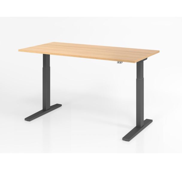 Bureau assis-debout série XMKA - 160x80 cm - Hammerbacher