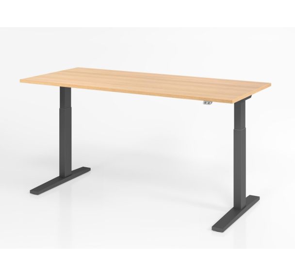 Bureau assis-debout série XMKA - 180x80 cm - Hammerbacher