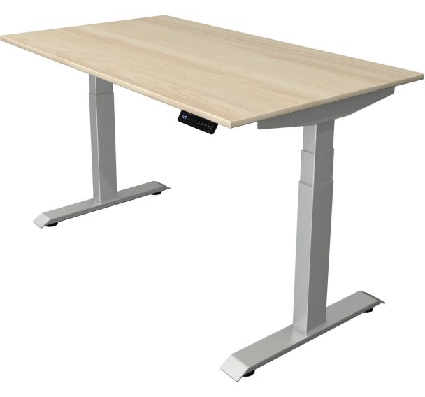 Bureau assis/debout Move4, électr. L140xP80xH64-129cm, érable
