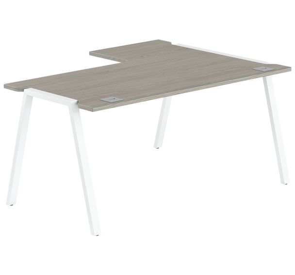 Bureau asymétrique Gary prof 120 cm retour à gauche