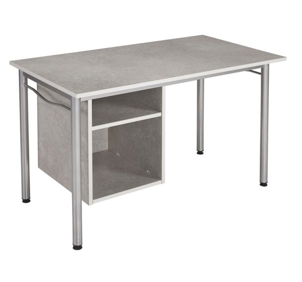 Bureau avec caisson suspendu 2 niches hébergement Alba Rodet