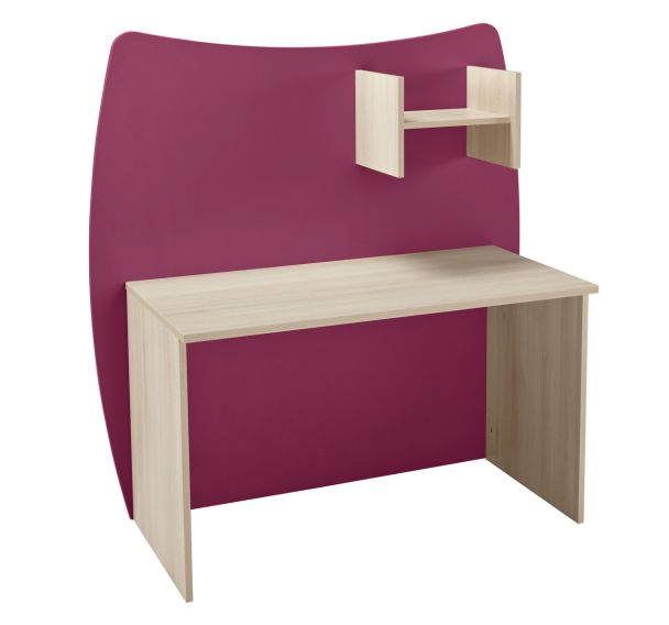 Bureau avec crédence Forma 120x75x60 cm