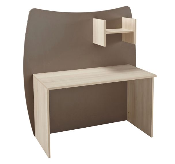 Bureau avec crédence Forma 120x75x60 cm