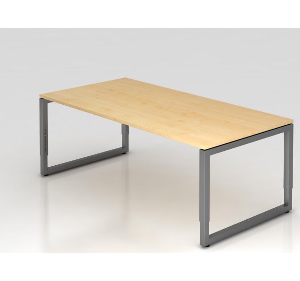 Bureau avec pieds en O carré - 200x100 cm - Hammerbacher